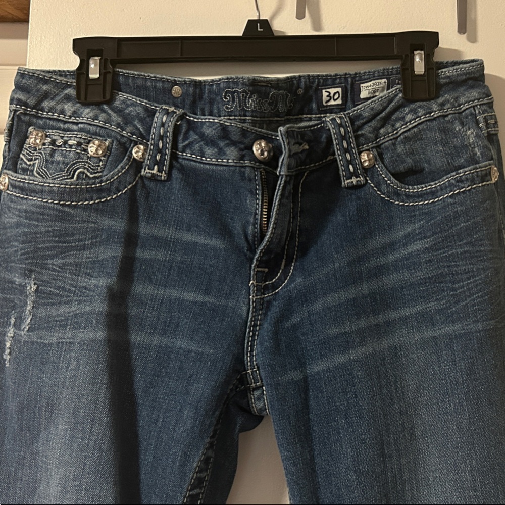 Miss Me Women's Bootcut Jeans with Embellished Pockets